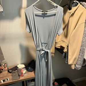 Lulus long wrap dress